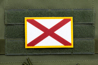 Alabama flag patriotic hook and loop patch