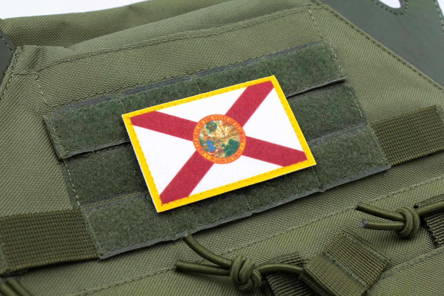 Florida flag patriotic hook and loop patch