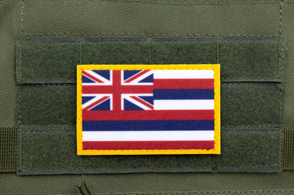 Havai flag patriotic hook and loop patch
