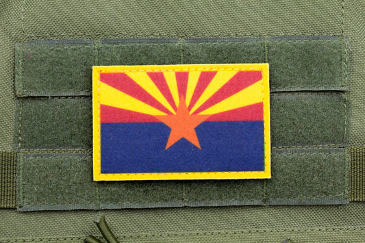 Arizona flag patriotic hook and loop patch