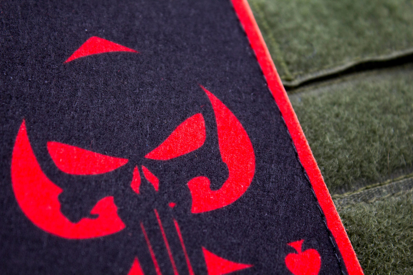 Ace of spades Skull hook and loop morale patch