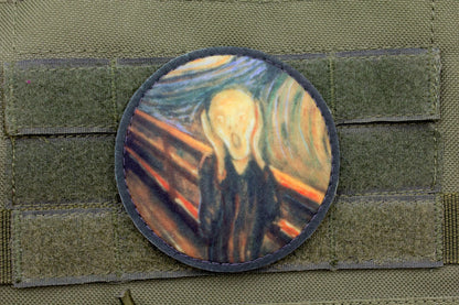 The Scream by Edvard Munch fine art hook and loop patch