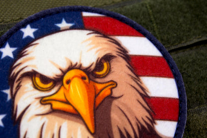 American eagle flag patriotic hook and loop patch