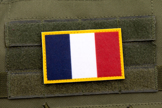 Flag of France hook and loop patch Drapeau de la France
