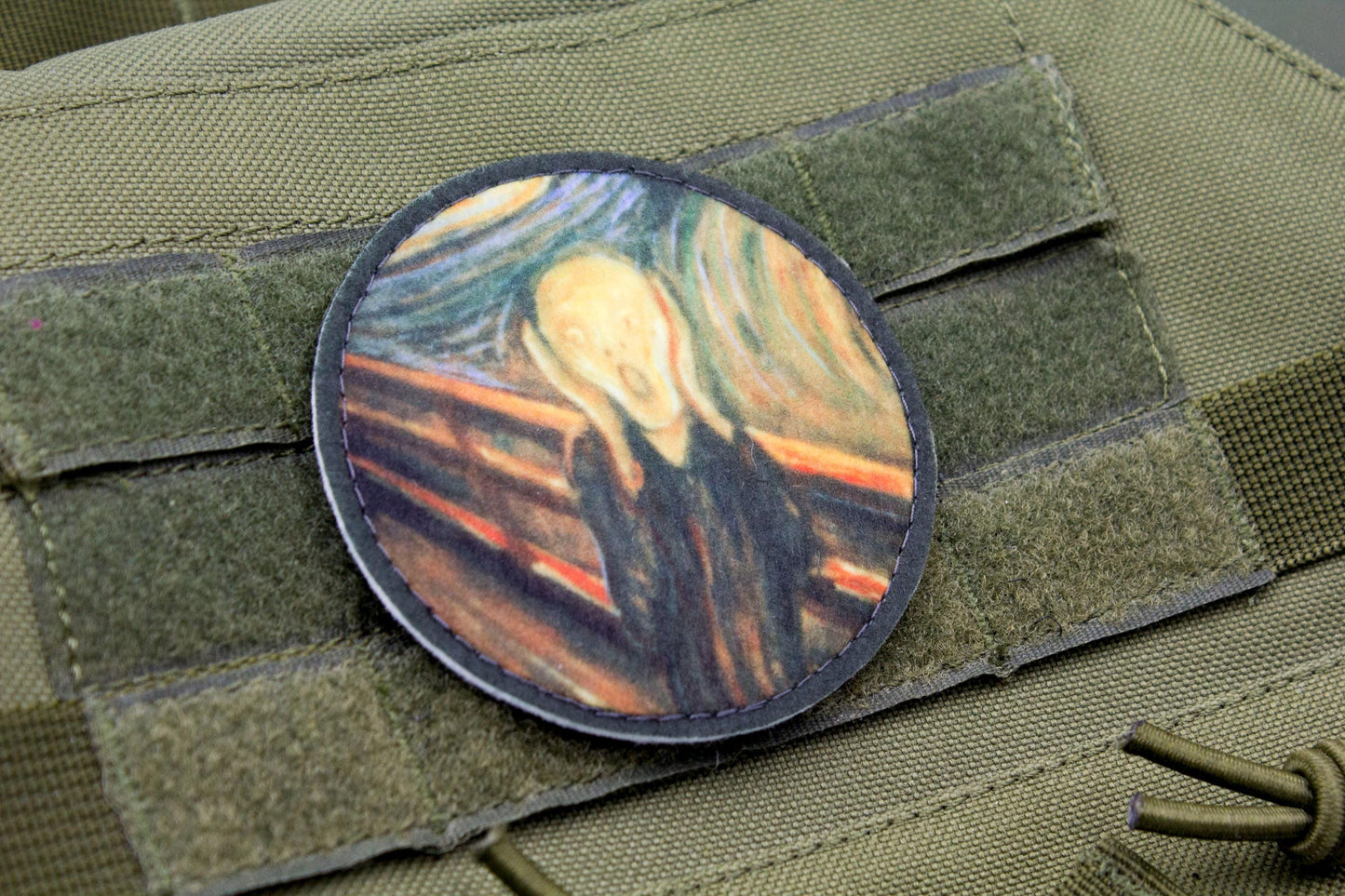 The Scream by Edvard Munch fine art hook and loop patch