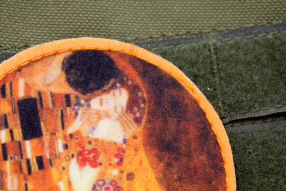 The Kiss by Gustav Klimt fine art hook and loop patch