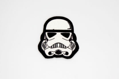 Star wars stormtrooper helmet hook and loop morale patch
