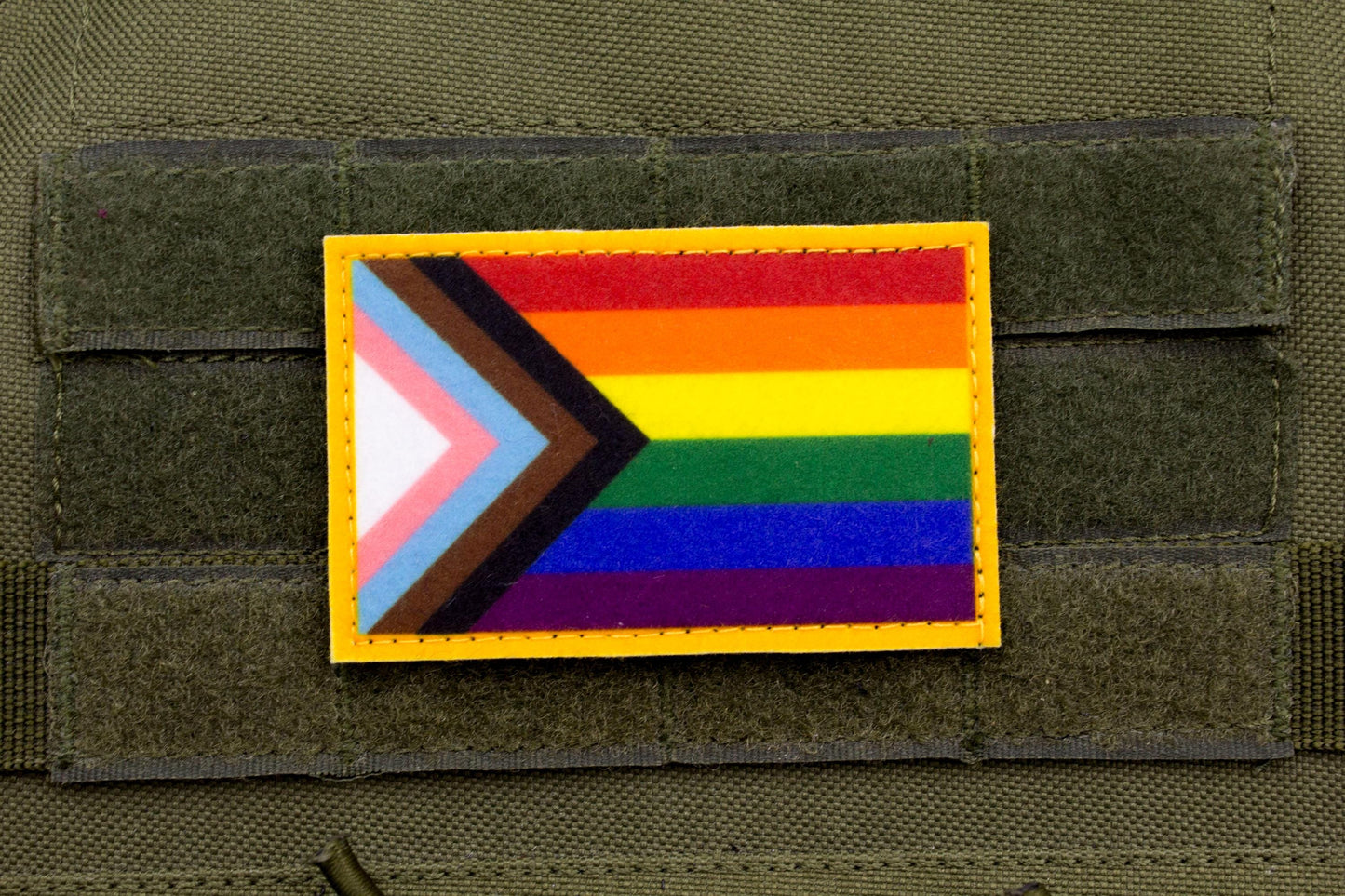 LGBTQ progress pride flag hook and loop patch