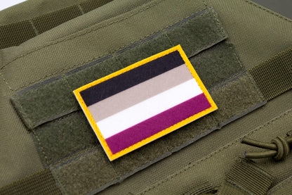 LGBTQ+ Asexual pride hook and loop patch
