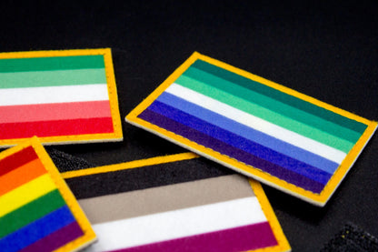 Enbian pride flag hook and loop patch