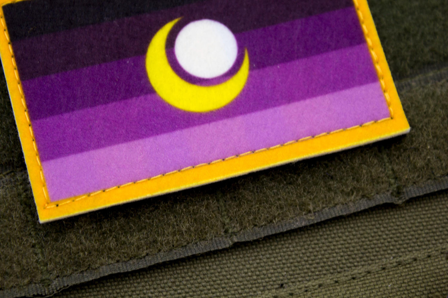 Enbian pride flag hook and loop patch