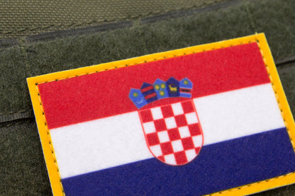 Croatia flag hook and loop patch Zastava Hrvatske