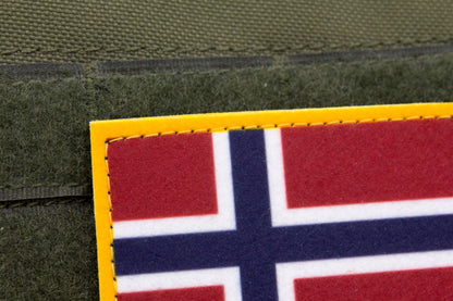 Norway flag hook and loop patch Norges flagg