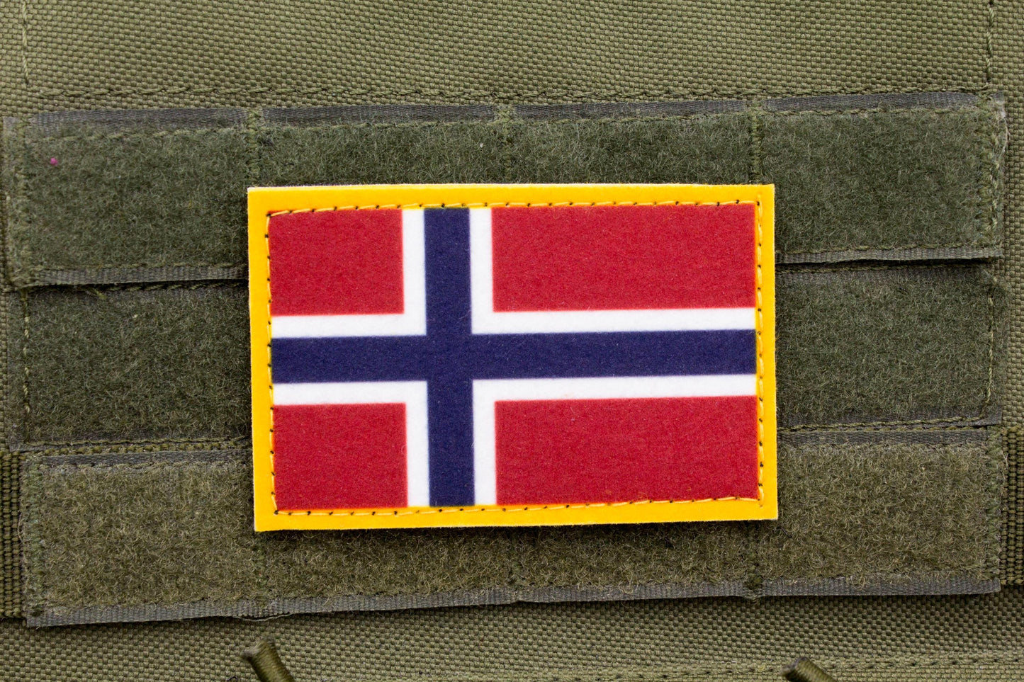 Norway flag hook and loop patch Norges flagg