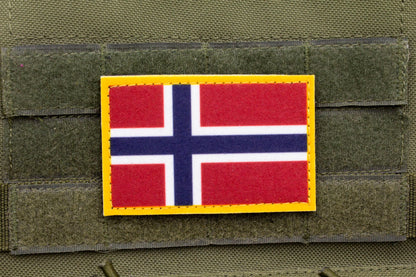 Norway flag hook and loop patch Norges flagg