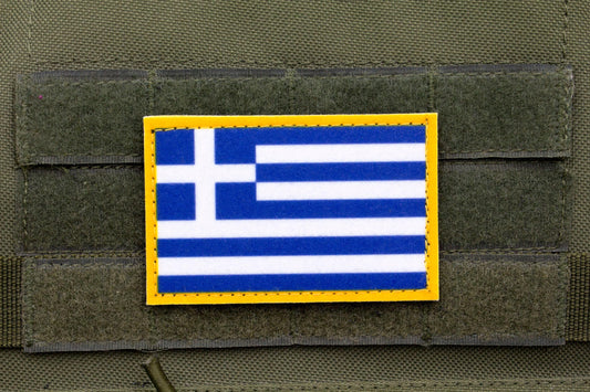 Greece flag hook and loop patch Σημαία της Ελλάδας