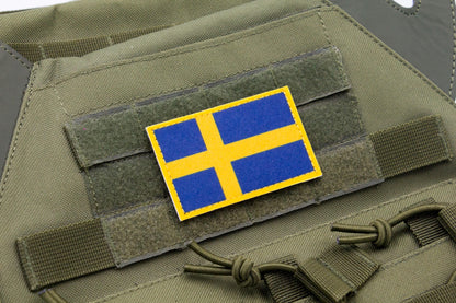 Sweden flag hook and loop patch Sveriges flagga