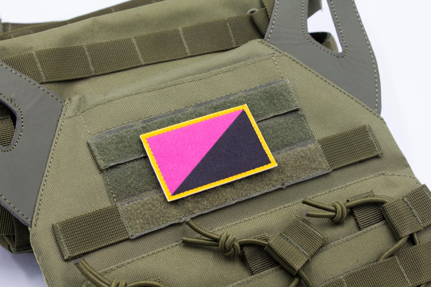 Queer anarchism flag hook and loop patch