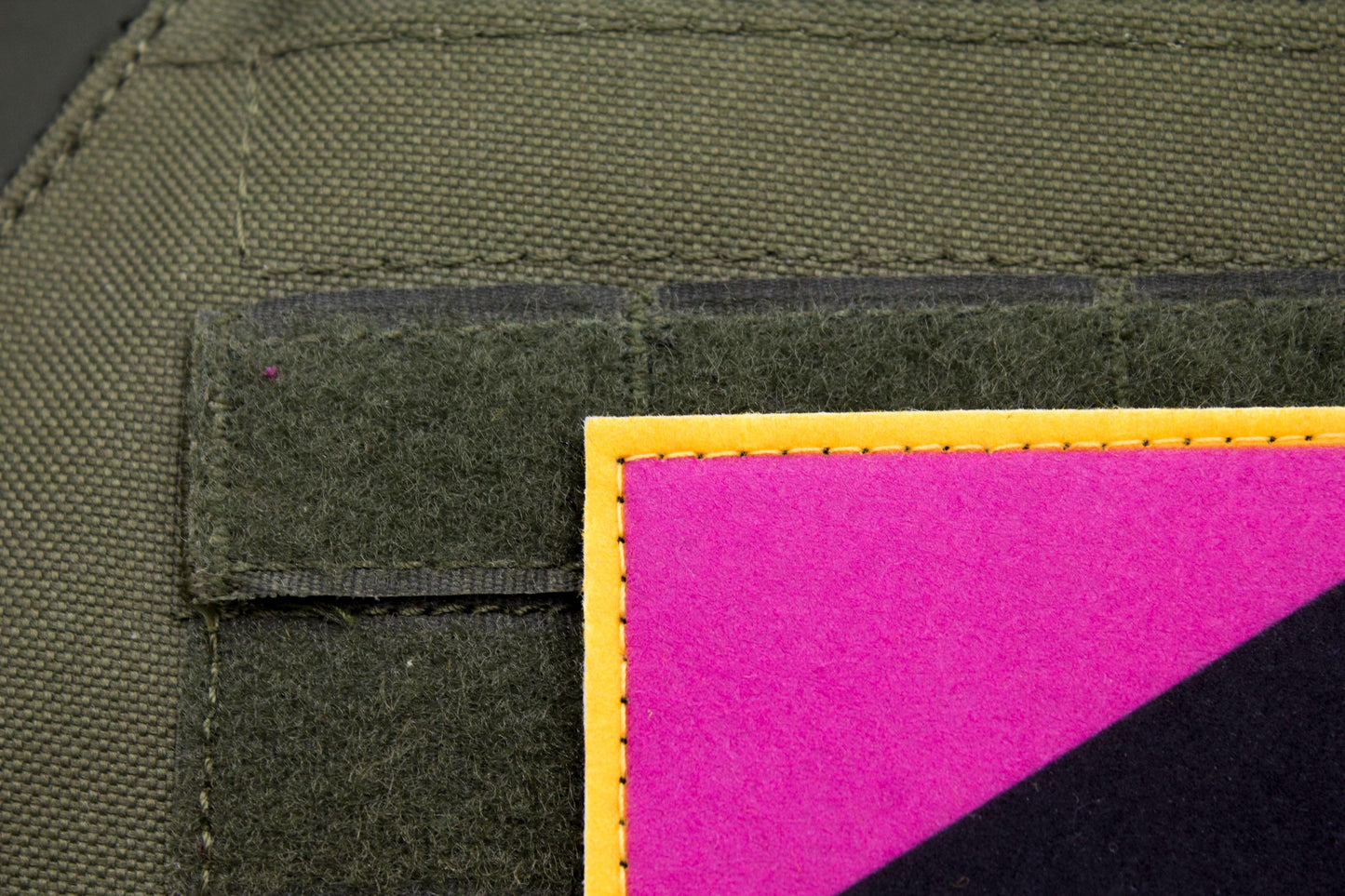 Queer anarchism flag hook and loop patch