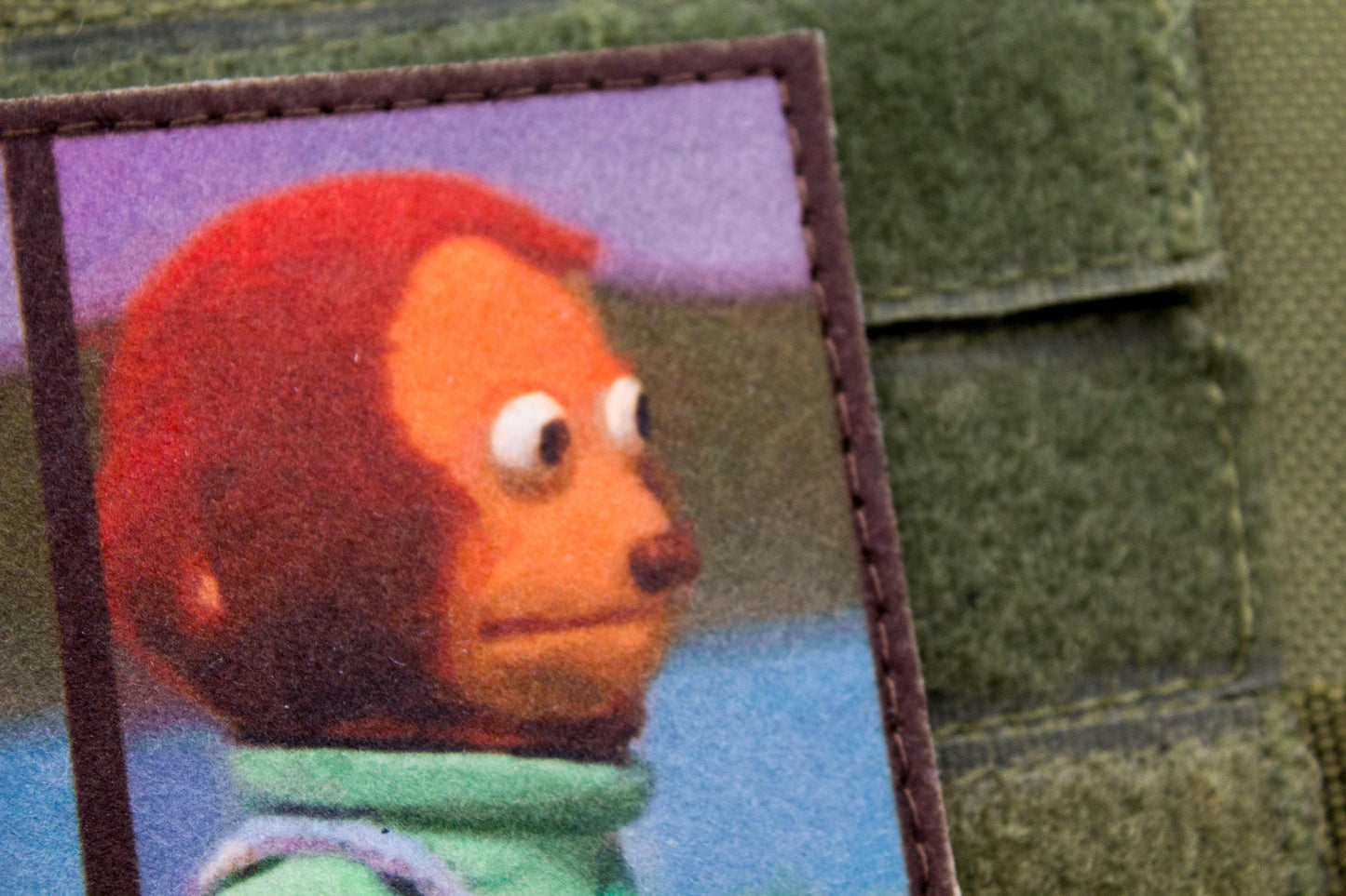 Monkey Meme hook and loop morale patch