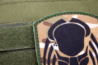 Predator camo hook and loop morale patch