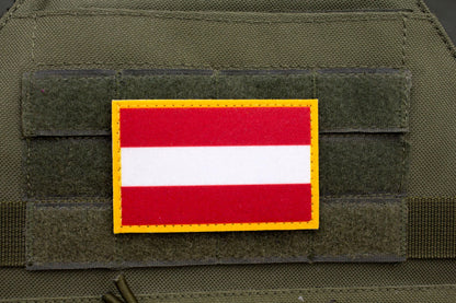 Austria flag hook and loop patch Flagge von Österreich
