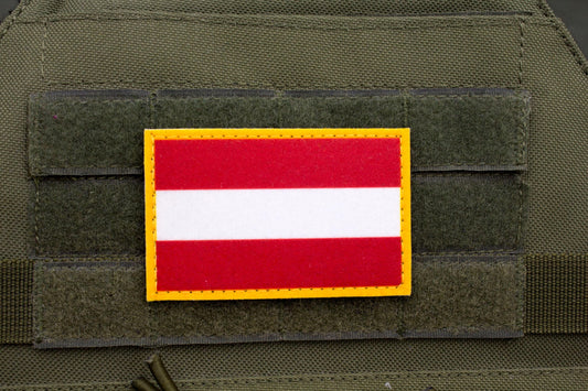 Austria flag hook and loop patch Flagge von Österreich