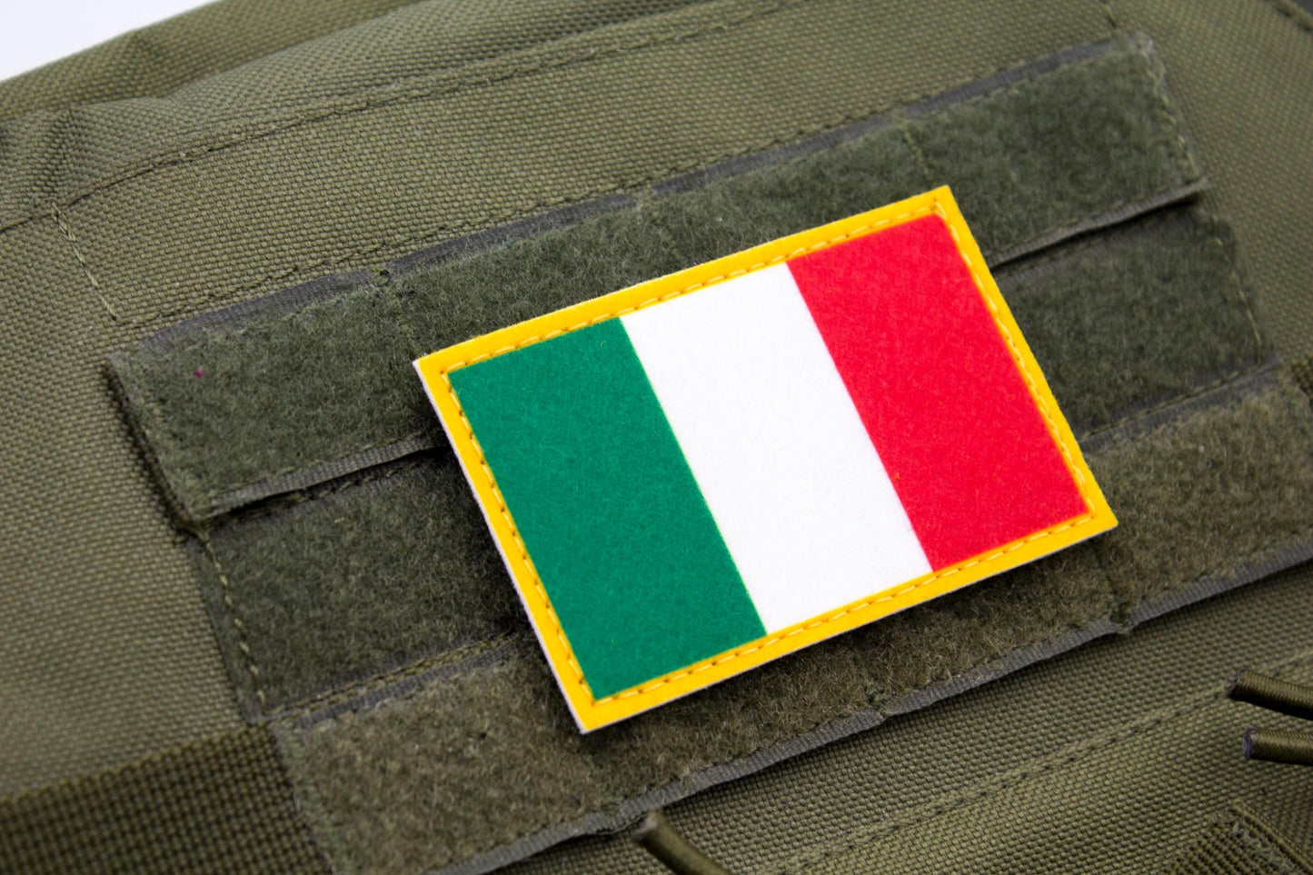 Italy flag hook and loop patch Bandiera dell'Italia