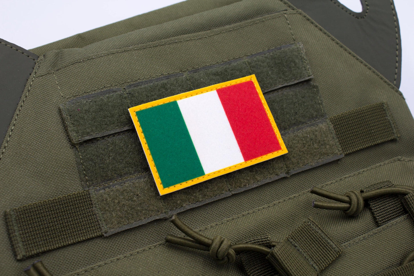 Italy flag hook and loop patch Bandiera dell'Italia