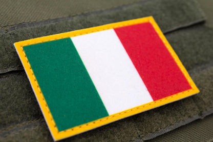 Italy flag hook and loop patch Bandiera dell'Italia