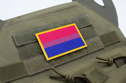 LGBTQ Bisexual flag hook and loop patch
