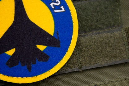 Flanker SU-27 pilot Ukrainian hook and loop patch