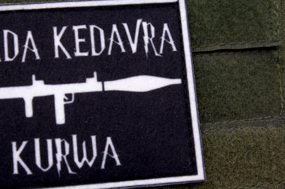 Avada Kedavra hook and loop morale patch Harry Potter Parody