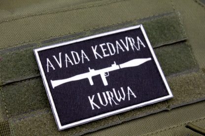 Avada Kedavra hook and loop morale patch Harry Potter Parody
