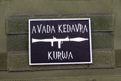Avada Kedavra hook and loop morale patch Harry Potter Parody