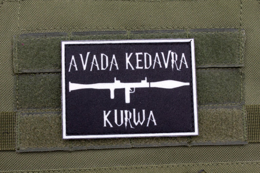 Avada Kedavra hook and loop morale patch Harry Potter Parody