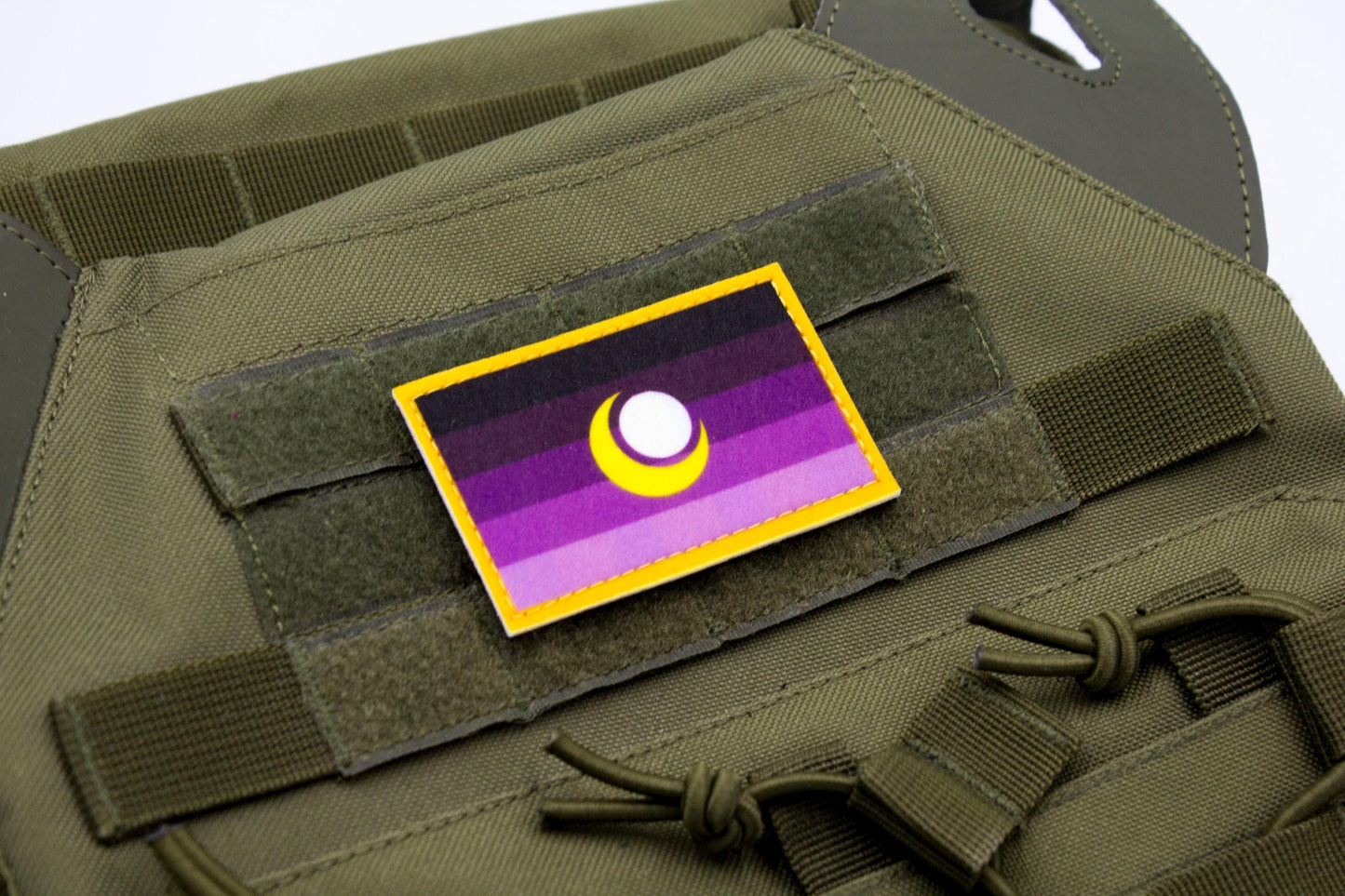 Enbian pride flag hook and loop patch