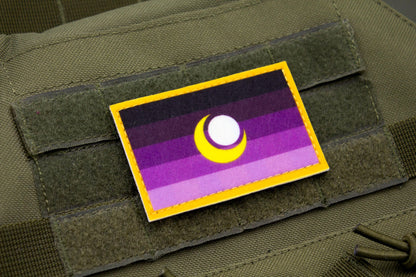 Enbian pride flag hook and loop patch