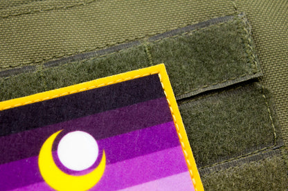 Enbian pride flag hook and loop patch