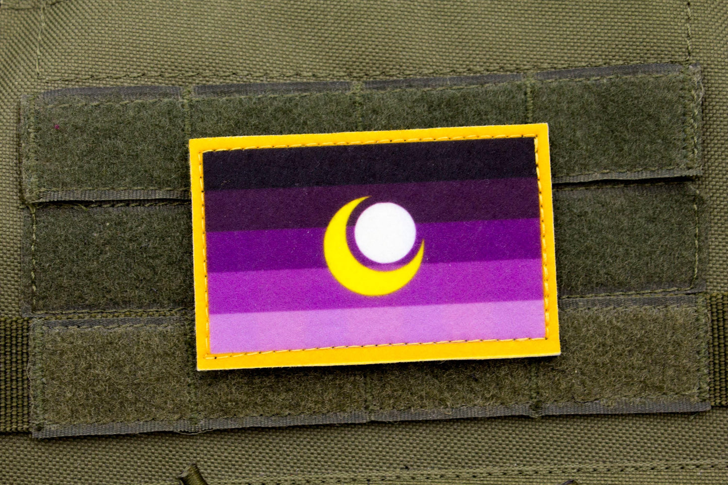 Enbian pride flag hook and loop patch