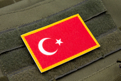 Turkey flag hook and loop patch Türkiye Bayrağı