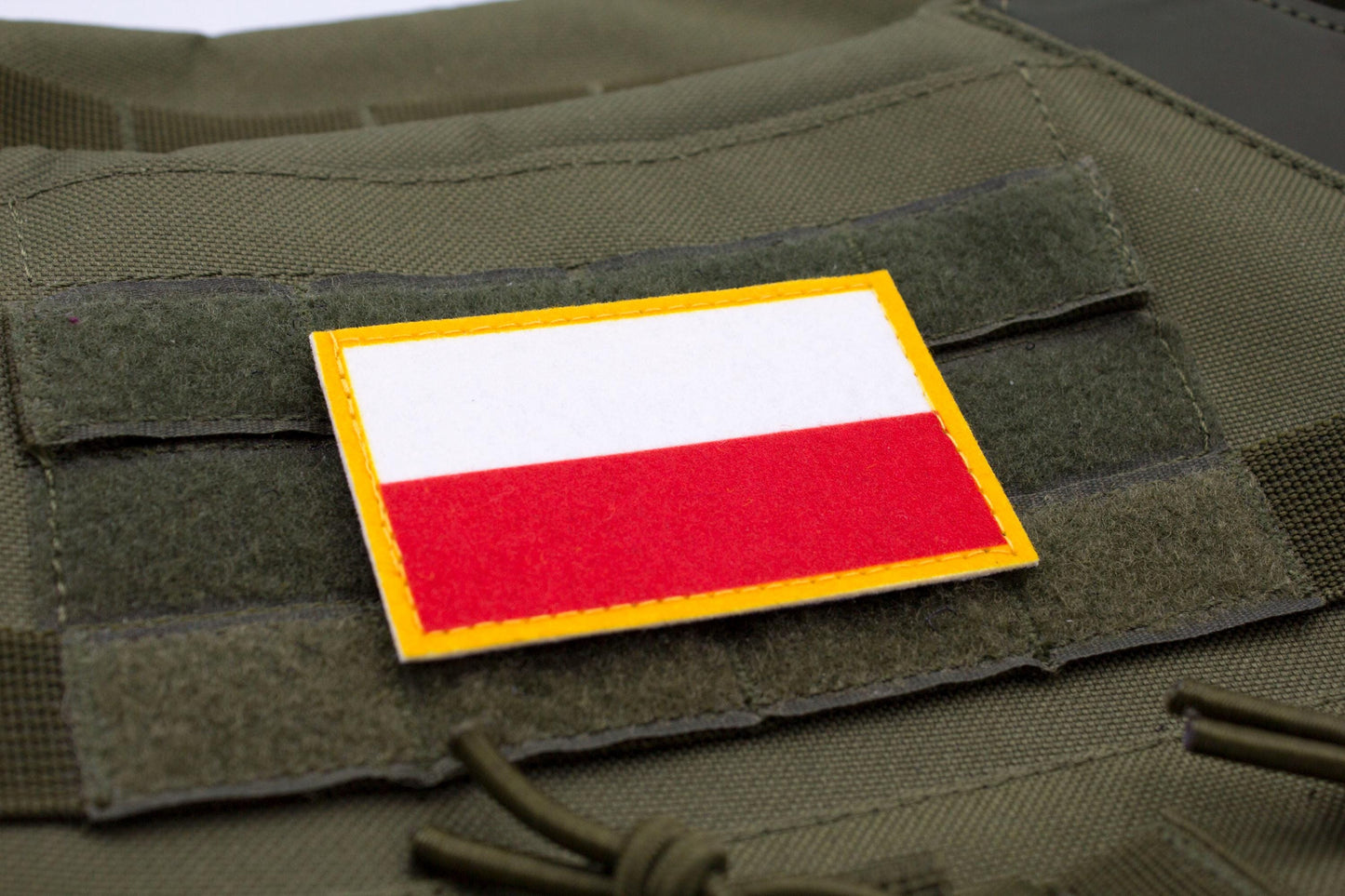 Poland flag hook and loop patch Flaga Polski