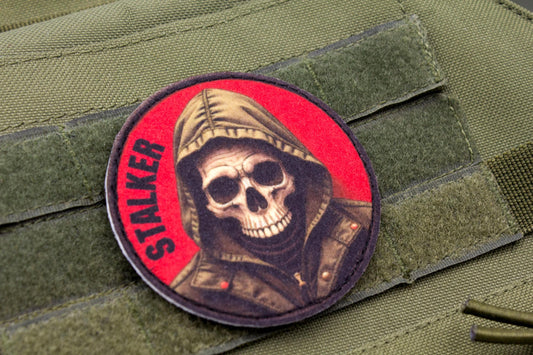 Stalker skull morale cosplay patch hook and loop