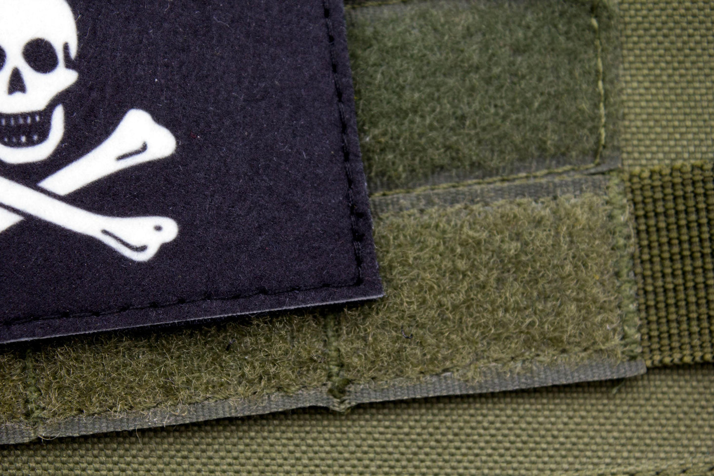 Pirate flag Jolly Roger hook and loop patch