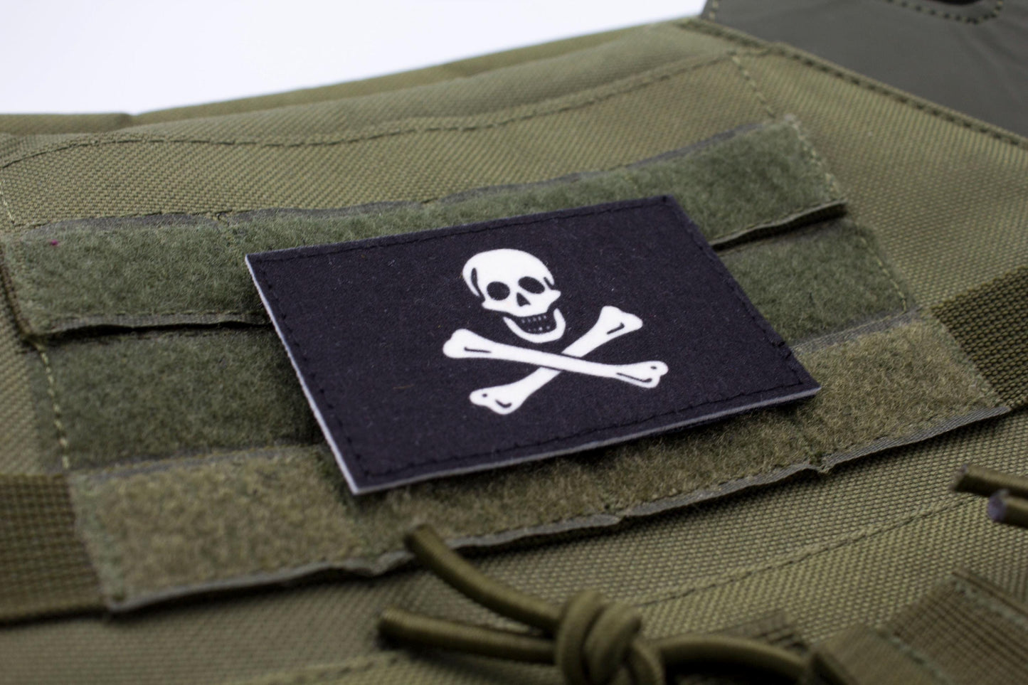 Pirate flag Jolly Roger hook and loop patch