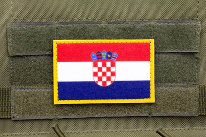 Croatia flag hook and loop patch Zastava Hrvatske