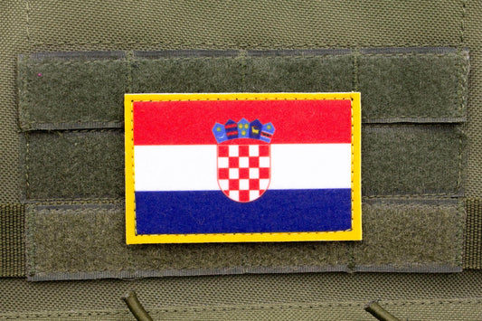 Croatia flag hook and loop patch Zastava Hrvatske