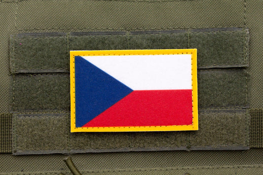 Czech flag hook and loop patch Vlajka České republiky
