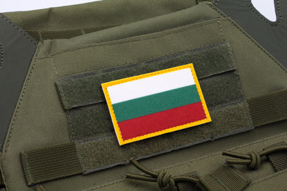 Bulgaria flag hook and loop patch Знаме на България