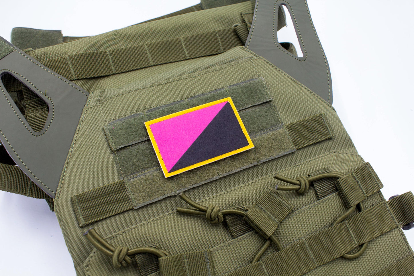 Queer anarchism flag hook and loop patch